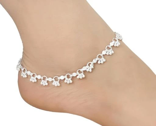 Checkout this latest Anklets & Toe Rings
Product Name: *Twinkling Graceful Women Anklets & Toe Rings*
Base Metal: German Silver
Plating: Silver Plated
Stone Type: Artificial Beads
Sizing: Non-Adjustable
Type: Chain Anklet
Net Quantity (N): 2
Sizes:Free Size
Anklet design have a charm that demand all your attention. The right anklet can make all the difference between a stunning appearance and a boring one. This classic silver wrap anklet will be a great addition to your collection and will upgrade any look on any occasion. The silver finish adds a chic look.Made Of White Metal With Pure Silver Plating Its Color Lasts Longer.These Stunning Anklet Are Heavy Enough And Simple To Wear For Daily, Party, Wedding And Gift Purpose.
Country of Origin: India
Easy Returns Available In Case Of Any Issue


SKU: FAB0009
Supplier Name: FabWe Fashion

Code: 032-52412792-9921

Catalog Name: Shimmering Fancy Women Anklets & Toe Rings
CatalogID_13238478
M05-C11-SC1098