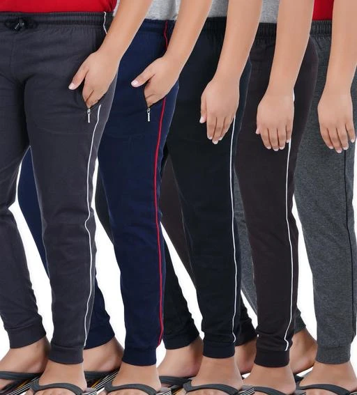 Checkout this latest Trackpants & Joggers
Product Name: *Flawsome Fancy Kids Boys Trackpants*
Fabric: Cotton
Pattern: Solid
Net Quantity (N): 5
This THIRTEEN ELEVEN brand Premium Quality 100% cotton Mens Regular/Casual/sports/outdoor Hemmed Boys Trackpants with Elasticated Drawstring , 2 SIDE ZIPPER(CHAIN) POCKETS to secure wallet,mobile. This product  provides you Comfort and looks Genuine.This product manufactured in India.
Sizes: 
1-2 Years, 3-4 Years, 5-6 Years, 7-8 Years, 8-9 Years, 10-11 Years, 11-12 Years, 13-14 Years
Country of Origin: India
Easy Returns Available In Case Of Any Issue


SKU: KM-Boys-Track-201-RIB-2 Zip-P5
Supplier Name: KRIPG CLOTHINGS

Code: 6401-52433266-5994

Catalog Name: Modern Fancy Kids Boys Trackpants
CatalogID_13245098
M10-C32-SC1186