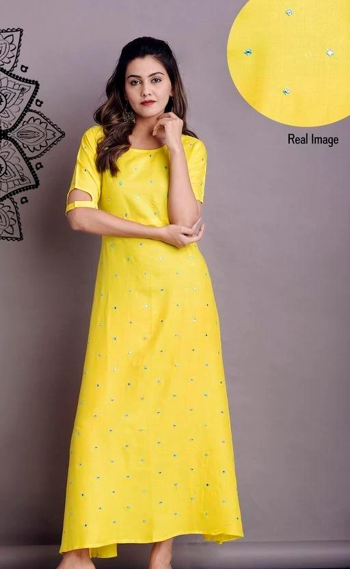 Checkout this latest Kurtis
Product Name: *Women Rayon Flared Embellished Yellow Kurti*
Fabric: Rayon
Sleeve Length: Short Sleeves
Pattern: Embellished
Combo of: Single
Sizes:
L
Country of Origin: India
Easy Returns Available In Case Of Any Issue


SKU: Yel_emb
Supplier Name: GVS Shoppe

Code: 673-5265449-579

Catalog Name: Women Rayon Flared Embellished Yellow Kurti
CatalogID_780807
M03-C03-SC1001