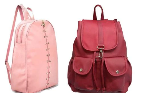 Checkout this latest Backpacks
Product Name: *combo backpack for girls stylish*
Material: PU
No. of Compartments: 2
Pattern: Solid
Multipack: 2
Sizes:
Free Size (Length Size: 16 in, Width Size: 14 in) 
Country of Origin: India
Easy Returns Available In Case Of Any Issue


Catalog Rating: ★4 (161)

Catalog Name: Ravishing Versatile Women Backpacks
CatalogID_13375284
C73-SC1074
Code: 064-52846444-999