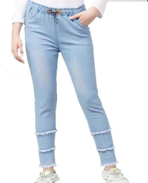 Checkout this latest Jeans
Product Name: *Trendy Feminine Women Jeans*
Fabric: Denim
Surface Styling: Tie-Ups
Net Quantity (N): 1
Sizes:
24 (Waist Size: 24 in, Length Size: 30 in) 
26 (Waist Size: 26 in, Length Size: 30 in) 
28 (Waist Size: 28 in, Length Size: 30 in) 
Country of Origin: India
Easy Returns Available In Case Of Any Issue


SKU: JOGGER 0.05
Supplier Name: FLASTEENO

Code: 572-52942417-999

Catalog Name: Trendy Feminine Women Jeans
CatalogID_13404843
M04-C08-SC1032