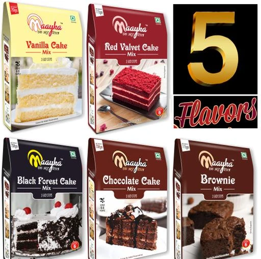 Checkout this latest Cake Making Supplies
Product Name: *Cake Makeing Supplies *
Net Quantity (N): Pack Of 5
Maayka - Ek Atoot Rishta | EggFree Premium Cake Mix| Vanilla+Chocolate+Black Forest+Red Velvet+ Brownie Mix (Pack of 5)
Country of Origin: India
Easy Returns Available In Case Of Any Issue


SKU: MAAYKA-VCRB+BW-950GM
Supplier Name: Maayka Foods

Code: 573-52951215-525

Catalog Name: Cake Makeing Supplies 
CatalogID_13407792
M08-C23-SC2317