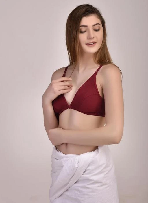 Cotton Jdayesha Women Front Open Non Padded Bra 3pcs Set, Size: 32B, Plain  at Rs 135/set in Delhi