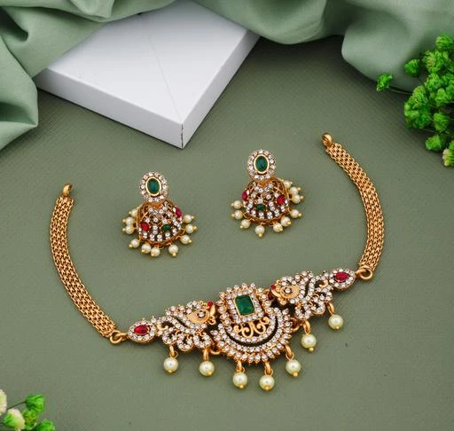 jewellery,choker,necklace,jewellery set,indian wedding jewellery  set,Maangalyam/Murukku,south,indian,maharastrian,highquality set