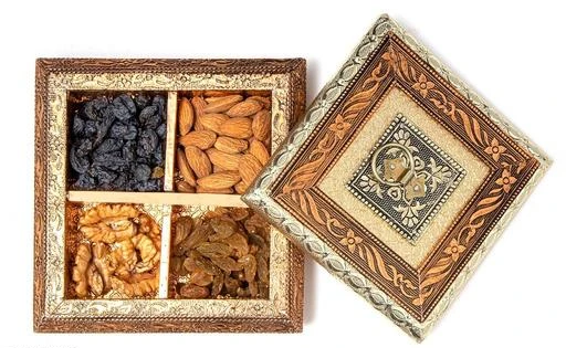 Checkout this latest Dry Fruit Boxes
Product Name: *Decorative Empty Dry Fruit Box/Wooden Dry Fruit Box/Sweets Box/Oxidized Dry Fruit Box/Gift Box/Mouthwash Box, Supari Box*
Material: Aluminium
No. of Compartments: 4
Pack: Pack of 1
Product Length: 15 cm
Product Breadth: 15 cm
Product Height: 10 cm
Country of Origin: India
Easy Returns Available In Case Of Any Issue


SKU: Dry fruit Box
Supplier Name: GREEN VALLEY ENTERPRISE

Code: 483-53185271-997

Catalog Name: Fancy Dry Fruit Box
CatalogID_13485171
M08-C25-SC1319