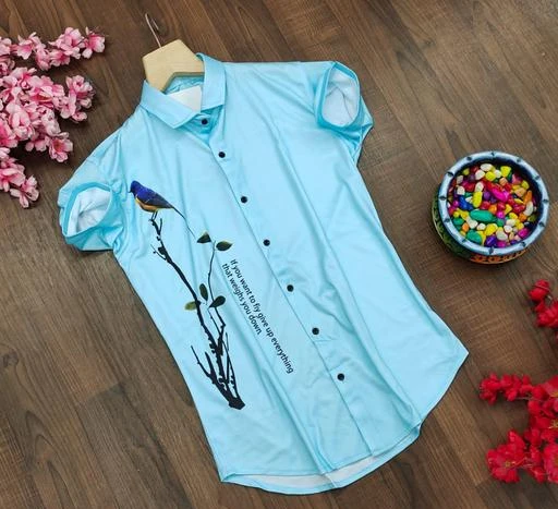 Checkout this latest Shirts
Product Name: *Classic Elegant Men Shirts*
Fabric: Lycra
Sleeve Length: Short Sleeves
Pattern: Printed
Net Quantity (N): 1
Sizes:
S (Chest Size: 37 in, Length Size: 28 in) 
M (Chest Size: 39 in, Length Size: 28.5 in) 
L (Chest Size: 41 in, Length Size: 29 in) 
XL (Chest Size: 43 in, Length Size: 29.5 in) 
XXL (Chest Size: 45 in, Length Size: 30 in) 
Country of Origin: India
Easy Returns Available In Case Of Any Issue


SKU: N-SK-05
Supplier Name: DHARMIK-FASHION

Code: 104-53230828-996

Catalog Name: Classic Elegant Men Shirts
CatalogID_13500256
M06-C14-SC1206