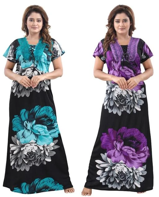 Checkout this latest Nightdress
Product Name: *Fomti Trending Comfortable Nighties Combo*
Fabric: Satin
Sleeve Length: Short Sleeves
Pattern: Printed
Net Quantity (N): 2
Sizes:
L (Bust Size: 40 in) 
XL (Bust Size: 42 in) 
Fomti providde you quality products
Country of Origin: India
Easy Returns Available In Case Of Any Issue


SKU: 389031270
Supplier Name: Wind Fashion

Code: 354-53415596-9941

Catalog Name: Aradhya Attractive Women Nightdresses
CatalogID_13560117
M04-C10-SC1044