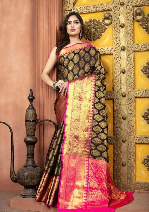 Checkout this latest Sarees
Product Name: *ATTRACTIVE AND BEAUTIFUL KANJEEVARAM SILK ZARI WORK SAREE*
Saree Fabric: Banarasi Silk
Blouse: Separate Blouse Piece
Blouse Fabric: Banarasi Silk
Pattern: Zari Woven
Blouse Pattern: Zari Woven
Multipack: Single
Sizes: 
Free Size (Saree Length Size: 5.5 m, Blouse Length Size: 0.8 m) 
Country of Origin: India
Easy Returns Available In Case Of Any Issue


SKU: SHACHI05
Supplier Name: SILK SHOP

Code: 248-53463767-9922

Catalog Name: Aagyeyi Refined Sarees
CatalogID_13575562
M03-C02-SC1004