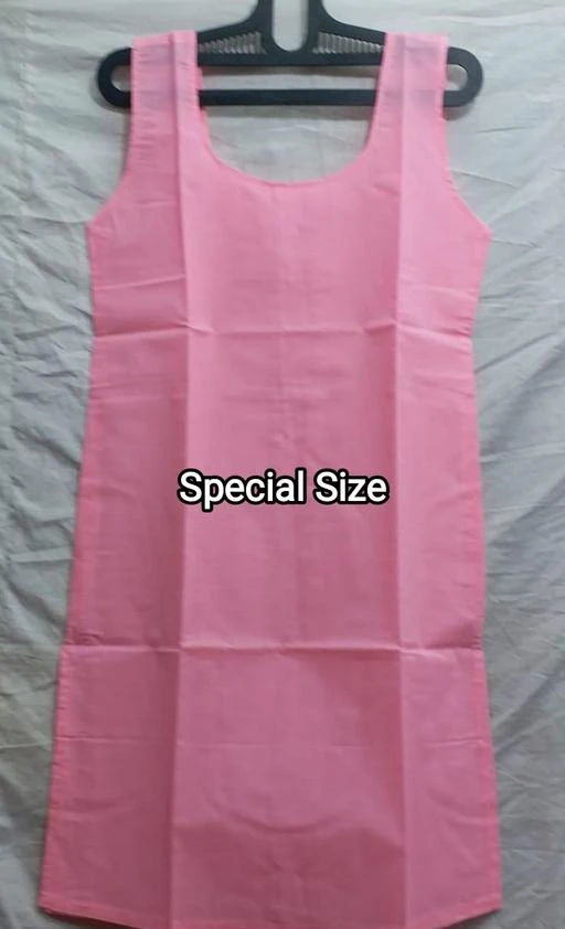 Women Inner Slips Cotton Fabric Pink Long Camisole for Women