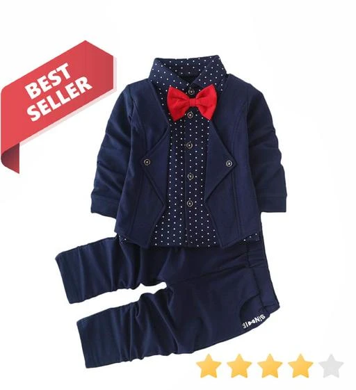 Checkout this latest Clothing Set
Product Name: *Modern Stylus Boys Top & Bottom Sets*
Top Fabric: Hosiery Cotton
Bottom Fabric: Hosiery Cotton
Sleeve Length: Long Sleeves
Top Pattern: Solid
Bottom Pattern: Self Design
Multipack: Single
Add-Ons: Bow Tie
Sizes:
6-12 Months, 9-12 Months, 12-18 Months, 18-24 Months, 0-1 Years, 1-2 Years, 2-3 Years, 3-4 Years, 4-5 Years
Country of Origin: India
Easy Returns Available In Case Of Any Issue


SKU: Babysuit-127Nblue
Supplier Name: Manthan Fab's

Code: 783-53542888-996

Catalog Name: Modern Stylus Boys Top & Bottom Sets
CatalogID_13599041
M10-C32-SC1182