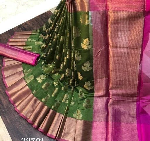 Checkout this latest Sarees
Product Name: *Cotton soft pan buta saree.. Banarshi silk saree*
Saree Fabric: Banarasi Silk
Blouse: Running Blouse
Blouse Fabric: Banarasi Silk
Pattern: Zari Woven
Blouse Pattern: Same as Pallu
Multipack: Single
Sizes: 
Free Size (Saree Length Size: 5.5 m, Blouse Length Size: 0.8 m) 
Country of Origin: India
Easy Returns Available In Case Of Any Issue


SKU: GBeRsaJf
Supplier Name: Al Qamar Textiles

Code: 427-53628886-4452

Catalog Name: Aakarsha Refined Sarees
CatalogID_13629424
M03-C02-SC1004