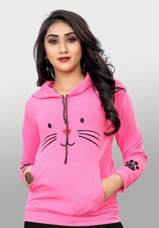 Checkout this latest Sweatshirts
Product Name: *HOT TRENDY MEOW HOODIE FOR GIRLS*
Fabric: Polycotton
Sleeve Length: Long Sleeves
Pattern: Printed
Multipack: 1
Sizes:
S (Bust Size: 32 in, Length Size: 23 in) 
M (Bust Size: 34 in, Length Size: 23 in) 
L (Bust Size: 36 in, Length Size: 24 in) 
XL (Bust Size: 38 in, Length Size: 24 in) 
Country of Origin: India
Easy Returns Available In Case Of Any Issue


Catalog Rating: ★3.9 (75)

Catalog Name: Urbane Modern Women sweatshirts 
CatalogID_13700345
C79-SC1028
Code: 463-53844793-996