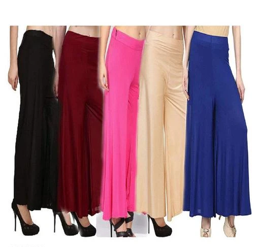 Checkout this latest Palazzos
Product Name: *Sana Gorgeous Women's Palazzos Combo (Pack Of 5) *
Sizes: 
Free Size (Waist Size: 36 in, Length Size: 40 in) 
Easy Returns Available In Case Of Any Issue


Catalog Rating: ★3.7 (489)

Catalog Name: Sana Gorgeous Women's Palazzos Combo
CatalogID_803163
C79-SC1039
Code: 254-5393336-4611