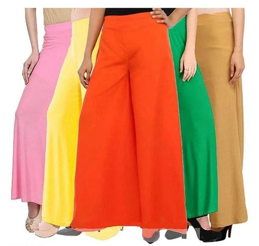 Checkout this latest Palazzos
Product Name: *Sana Gorgeous Women's Palazzos Combo (Pack Of 5) *
Sizes: 
Free Size (Waist Size: 36 in, Length Size: 40 in) 
Easy Returns Available In Case Of Any Issue


Catalog Rating: ★3.7 (407)

Catalog Name: Sana Gorgeous Women's Palazzos Combo
CatalogID_803163
C79-SC1039
Code: 254-5393347-4611