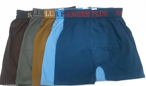 Checkout this latest Trunks
Product Name: *Trendy Men's Cotton Solid Trunks(Pack Of 5)*
Fabric: Cotton
Waist Size: S - 80  M - 85 cm L - 90 cm XL - 95 cm XXL - 100 cm
Length: Up To 8 in To 10 in
Type: Stitched
Description: It Has 5 Pieces Of Men's Trunks
Pattern: Solid
Country of Origin: India
Easy Returns Available In Case Of Any Issue


SKU: 150855
Supplier Name: KNK Collections

Code: 105-5409522-8901

Catalog Name: Trendy Men's Cotton Solid Trunks Vol 13
CatalogID_805912
M06-C19-SC1216