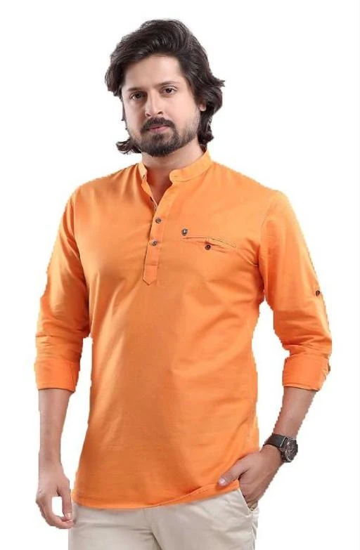 Checkout this latest Kurtas
Product Name: *LUZZO Men’S Cotton Fancy Short Kurta (SADRA)*
Fabric: Cotton
Sleeve Length: Long Sleeves
Pattern: Applique
Combo of: Single
Sizes: 
M (Length Size: 32 in) 
L (Length Size: 32 in) 
XL (Length Size: 33 in) 
XXL (Length Size: 33 in) 
LUZZO Mens Short kurta for men made of 100% cotton is from LUZZO with latest design for casual, regular, partywear and summer needs. It can be wear on denims, chinos and on pents. This kurta is available Care Instructions: Machine Wash Fabric: Fine Cotton Blend; Sleeves: Full; Neck: Mandarin Collor; Fit: Slim / Short Kurta Fit Type: Regular Kurta Length: Super Short Band collar with short button placket Casual / Traditional Kurta with Cuffed sleeves
Country of Origin: India
Easy Returns Available In Case Of Any Issue


SKU: GbgQYum8
Supplier Name: KC_ENTERPRISES

Code: 196-54265941-999

Catalog Name: Fancy Men Kurtas
CatalogID_13824754
M06-C18-SC1200