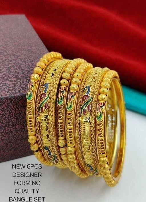 Checkout this latest Bracelet & Bangles
Product Name: *Elite Colorful Bracelet & Bangles*
Base Metal: Brass
Plating: Gold Plated
Stone Type: No Stone
Sizing: Non-Adjustable
Type: Bangle Set
Multipack: 6
Sizes:2.4, 2.6, 2.8
Country of Origin: India
Easy Returns Available In Case Of Any Issue


SKU: CDL
Supplier Name: Miracle Jewellery Hub

Code: 063-54272494-994

Catalog Name: Elite Colorful Bracelet & Bangles
CatalogID_13826985
M05-C11-SC1094