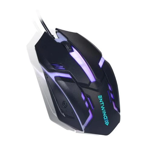 RPM Euro Games Gaming Mouse 7 Color RGB Lights, 6 Buttons, 4 Level DPI  Buttons, Rubber Coated Mice