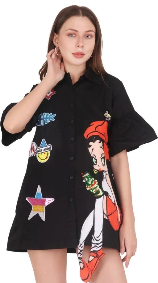 Checkout this latest Shirts
Product Name: *Fancy Retro Women Shirts*
Fabric: Cotton Blend
Sleeve Length: Three-Quarter Sleeves
Pattern: Printed
Net Quantity (N): 1
Sizes:
S (Bust Size: 34 in, Length Size: 31 in) 
M (Bust Size: 36 in, Length Size: 31 in) 
L (Bust Size: 38 in, Length Size: 31 in) 
XL (Bust Size: 40 in, Length Size: 31 in) 
XXL (Bust Size: 42 in, Length Size: 32 in) 
XXXL (Bust Size: 44 in, Length Size: 32 in) 
Country of Origin: India
Easy Returns Available In Case Of Any Issue


SKU: ZDrhfvdA
Supplier Name: CLUGENIX

Code: 073-54406603-998

Catalog Name: Trendy Elegant Women Shirts
CatalogID_13869936
M04-C07-SC1022