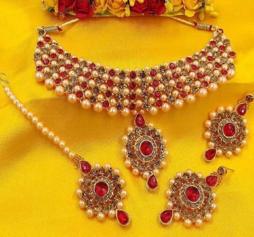 Checkout this latest Jewellery Set
Product Name: *Elite Beautiful Jewellery Sets*
Base Metal: Alloy
Plating: Gold Plated
Stone Type: Crystals
Type: Choker and Earrings
Multipack: 1
Country of Origin: India
Easy Returns Available In Case Of Any Issue


SKU: LCT\MARRON
Supplier Name: Gaazi jewelers

Code: 432-54523730-053

Catalog Name: Elite Beautiful Jewellery Sets
CatalogID_13907345
M05-C11-SC1093