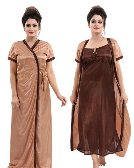 Checkout this latest Nightdress
Product Name: *Divine Adorable Women Nightdresses*
Fabric: Satin
Sleeve Length: Sleeveless
Pattern: Solid
Net Quantity (N): 2
Add ons: Robe
Sizes:
Free Size (Bust Size: 38 in, Length Size: 54 in) 
Country of Origin: India
Easy Returns Available In Case Of Any Issue


SKU: LTC0483-B Beige+Brown-4
Supplier Name: CANBY

Code: 782-54688308-999

Catalog Name: Divine Adorable Women Nightdresses
CatalogID_13960698
M04-C10-SC1044
