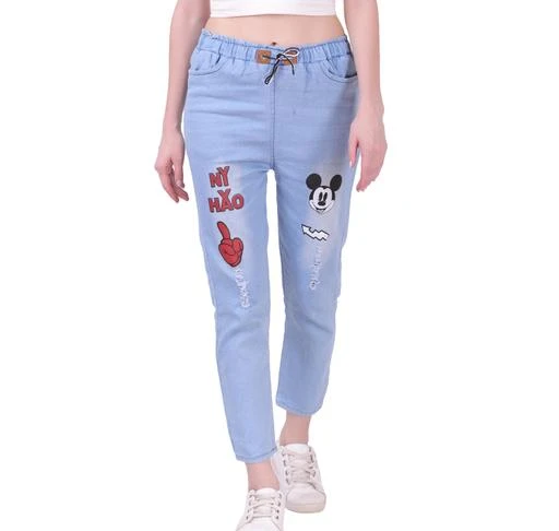 Checkout this latest Jeans
Product Name: *Trendy Partywear Women Jeans*
Fabric: Denim
Surface Styling: Printed
Net Quantity (N): 1
Sizes:
26 (Length Size: 36 in) 
28 (Length Size: 36 in) 
30 (Length Size: 36 in) 
32
This Beautiful Jogger casual women denim jogger distressed pants Please refer to the size measurement in image before ordering
Country of Origin: India
Easy Returns Available In Case Of Any Issue


SKU: cIK9M3jj
Supplier Name: BELDON GARMENTS

Code: 951-55269626-962

Catalog Name: Trendy Feminine Women Jeans
CatalogID_14153243
M04-C08-SC1032