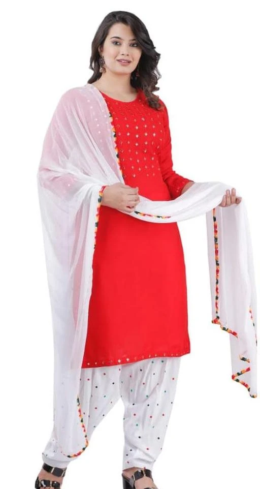 Checkout this latest Dupatta Sets
Product Name: *Unique designer Salwar Suit set easy to wear and comfortable dress. dupatta set*
Kurta Fabric: Rayon Slub
Fabric: Rayon Slub
Bottomwear Fabric: Rayon Slub
Sleeve Length: Three-Quarter Sleeves
Pattern: Embroidered
Set Type: Kurta with Dupatta and Bottomwear
Net Quantity (N): Single
We bring you an exclusive fresh look with the designs of our collection because fashion welcomes the change of season by turning the page of the past and introducing a host of fabulous trends. Look stunningly beautiful in this Rayon Blend Fabric Full Stitched Salwar suit Dress. This Suit is nicely designed with beautiful work on Front Panel. Rayon Blend Woven Embroidery Bottom and Nazneen dupatta comes along with this lovely dress.
Sizes: 
M (Bust Size: 38 in, Shoulder Size: 15 in) 
L (Bust Size: 40 in, Shoulder Size: 15.5 in) 
XL (Bust Size: 42 in, Shoulder Size: 16 in) 
XXL (Bust Size: 44 in, Shoulder Size: 16.5 in) 
Country of Origin: India
Easy Returns Available In Case Of Any Issue


SKU: Red-White-Set
Supplier Name: SOMYA GEMS

Code: 806-55277743-9951

Catalog Name: Trendy Sensational Women dupatta set
CatalogID_14155808
M03-C52-SC1853
.