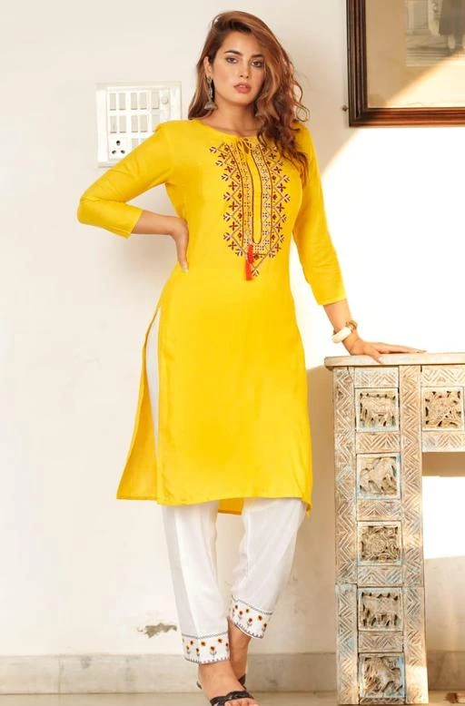 Checkout this latest Kurta Sets
Product Name: *Women Rayon Solid kurta and pant set *
Kurta Fabric: Rayon
Bottomwear Fabric: Rayon
Fabric: No Dupatta
Sleeve Length: Three-Quarter Sleeves
Set Type: Kurta With Bottomwear
Bottom Type: Pants
Pattern: Embroidered
Net Quantity (N): Single
Sizes:
M (Bust Size: 38 in) 
L (Bust Size: 40 in) 
XL (Bust Size: 42 in) 
XXL (Bust Size: 44 in) 
You can find our products by searching Kurtis for women, Kurtis for girls, Kurtis for girls straight long, printed kurtis for women low price, kurtis for girls low price, Kurta for women, Kurti for girls, Kurtis for women low price, jaipuri Kurti and palazzo set, ethnic set ,Kurti and leggings, Frock Kurtis cotton, Short Kurtis tops, Kurtis for girls party, Long Kurtis for girls, Long Kurtas for girls, Kurtis for girls , Frock kurtis cotton, Kurti with , Long Kurtis with , anarkali Kurtis for girls , tunics,Long kurtis straight party wear, Ladies jeans kurta, Ladies tops party wear Kurtis , Kurtis for college girls , A line Kurtis party , Ethnic wear, Suits girl, Office wear Kurtis, formal Kurti, latest Kurti, Designer Kurtis, traditional kurti , booty kurti tops , latest long top , latest dresses, max kurtis , mexi dresses , short dress , latest top.
Country of Origin: India
Easy Returns Available In Case Of Any Issue


SKU: TEC_NORA
Supplier Name: MATESHWARI HANDICRAFTS

Code: 124-55368867-9921

Catalog Name: Myra Petite Women Kurta Sets
CatalogID_14184224
M03-C04-SC1003