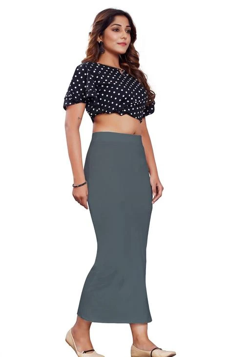 Buy Womens Cotton Lycra Microfiber Saree Shapewear Petticoat for