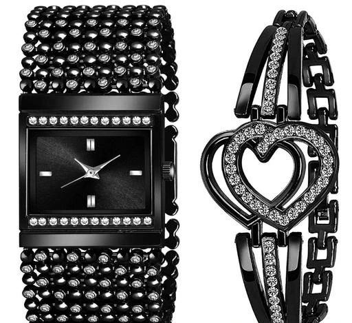 Checkout this latest Analog Watches
Product Name: *Watch for girls style chain with bracelet Combo watch and bracelet combo for girls Watch for women style branded Women watches stylish and bracelet Combo of watch and bracelet Stylish Girls stylish watch combo with bracelet*
Strap Material: Metal
Case/Bezel Material: Alloy
Case: The Goal
Clasp Type: Buckle
Date Display: No
Dial Color: Black
Dial Design: Others
Dial Shape: Round
Dual Time: No
Gps: No
Light: No
Mechanism: Quartz
Power Source: Battery Powered
Scratch Resistant: No
Shock Resistance: No
Water Resistance: No
Add On: Bracelets
Multipack: 2
Sizes: 
Free Size (Dial Diameter Size: 30 mm) 
Country of Origin: India
Easy Returns Available In Case Of Any Issue


SKU: DD-20.1 Combo of watch and bracelet Stylish Watch for girls style chain with bracelet watch for women style branded women watches stylish and bracelet combo watch and bracelet combo for girls-69
Supplier Name: PRAIZY FASHION

Code: 653-55446026-999

Catalog Name: Modern Women Analog Watches
CatalogID_14209678
M05-C13-SC2152
