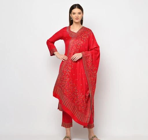 Checkout this latest Suits
Product Name: * Women Winter Acro Wool Woven Suit With Stole Unstitched Dress Material *
Top Fabric: Wool + Top Length: 3.00+
Bottom Fabric: Wool + Bottom Length: 3 Meters
Dupatta Fabric: Wool + Dupatta Length: 2.01-2.25
Lining Fabric: No Lining
Type: Un Stitched
Pattern: Woven Design
Net Quantity (N): Single
You will always be the center of attraction of any gathering with this New collection Winter suit . This Collection will add extra class to your looks.This can be a perfect selection for you.. This beautiful, gorgeous, fashionable soft Fabric is the perfect finishing touch. It is the perfect fashion Suit for Winter season, event or occasion! It is lightweight, super soft and comfortable. Think trendy. Be trendy with SAFAA collection .Note:- The actual product may differ slightly in colour and design from the one illustrated in the images when compared with computer or mobile screen.
Country of Origin: India
Easy Returns Available In Case Of Any Issue


SKU: DC-NAZAKAT-476-ROSE 
Supplier Name: SAFAA SSSDC

Code: 4721-55514051-9962

Catalog Name: Trendy Attractive Salwar Suits & Dress Materials
CatalogID_14232603
M03-C05-SC1002