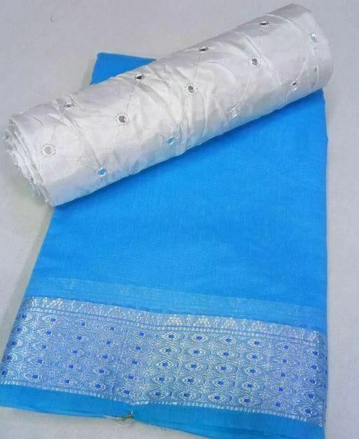 Checkout this latest Sarees
Product Name: *Aagyeyi Superior Sarees*
Saree Fabric: Cotton
Blouse: Separate Blouse Piece
Blouse Fabric: Satin
Pattern: Solid
Blouse Pattern: Printed
Sizes: 
Free Size (Saree Length Size: 5.4 m, Blouse Length Size: 0.8 m) 
Country of Origin: India
Easy Returns Available In Case Of Any Issue


SKU: xWaEhQoz
Supplier Name: BHAVIKA SILK MILLS

Code: 443-55881975-054

Catalog Name: Charvi Refined Sarees
CatalogID_14348446
M03-C02-SC1004
