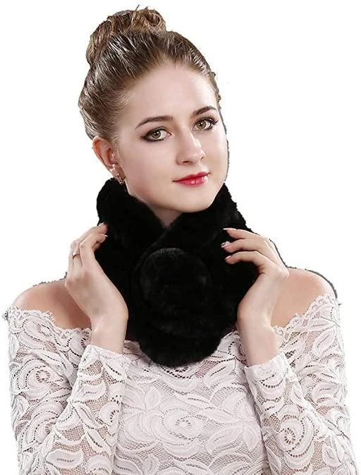 Fur Collar Scarf for Women Faux Fur Scarves Neck Shrug for Fall Winter Coat  Dress 