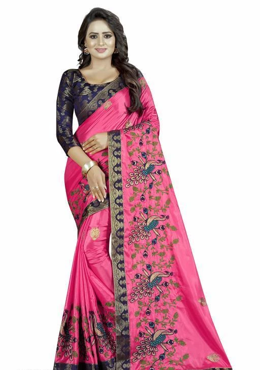 Checkout this latest Sarees
Product Name: *Aakarsha Ensemble Saree*
Blouse Pattern: Same as Saree
Sizes: 
Free Size (Saree Length Size: 5.5 m, Blouse Length Size: 0.8 m) 
Country of Origin: India
Easy Returns Available In Case Of Any Issue


SKU: 2235-Pink-Blue-1
Supplier Name: Momai Enterprise

Code: 435-5592791-7851

Catalog Name: Aakarsha Ensemble Sarees
CatalogID_836901
M03-C02-SC1004