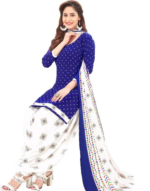 Checkout this latest Suits
Product Name: *Fashion valley Crepe Printed Salwar Suit Material  (Unstitched)*
Top Fabric: Synthetic + Top Length: 2 Meters
Bottom Fabric: Synthetic + Bottom Length: 2.26-2.50
Dupatta Fabric: Synthetic + Dupatta Length: 2.2 Meters
Lining Fabric: Synthetic
Type: Un Stitched
Pattern: Printed
Net Quantity (N): Single
Look flawless when you drape this beautiful punjabi patiyala clothing design with artistic approach of floral motif. This wonderful Crepe patiala chudithar will be a latest addition to your wardrobe. This unstitched trendy churidhar dress can be used for festive,wedding,office and casual wear. The salwar kameez designer comes along with a beautiful long dupatta which looks lovely. One of the best churidar kameez suit you will choose for yourself in the indian ethnic wear summer designs collection.The chudi material is printed and contains kurta, salwar and dupatta.Flaunt your curves & grab complimenting views with this cheap and best chudidhar like never before. Targets : Women, Ladies, Chudidar Packing Fabric: Crepe
Country of Origin: India
Easy Returns Available In Case Of Any Issue


SKU: DIVAMAYA2519_2
Supplier Name: JFV

Code: 793-56173692-0091

Catalog Name: Jivika Attractive Salwar Suits & Dress Materials
CatalogID_14443641
M03-C05-SC1002
