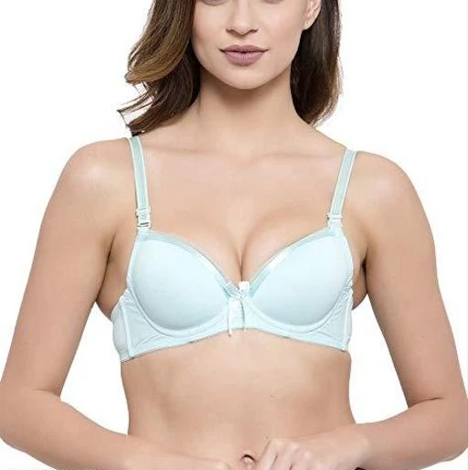  Women Poly Cotton Heavily Padded Wired Pushup Bra