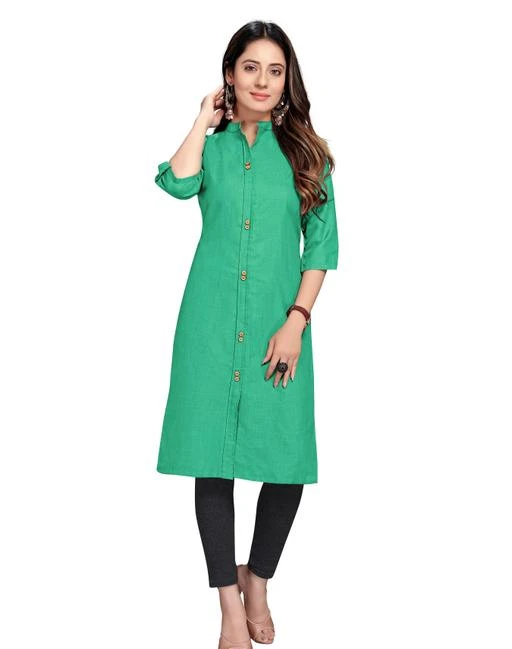 Checkout this latest Kurtis
Product Name: *Charvi Graceful Kurtis*
Fabric: Cotton
Sleeve Length: Three-Quarter Sleeves
Pattern: Solid
Combo of: Single
Sizes:
M (Bust Size: 38 in, Size Length: 42 in) 
L (Bust Size: 40 in, Size Length: 42 in) 
XL (Bust Size: 42 in, Size Length: 42 in) 
XXL (Bust Size: 44 in, Size Length: 42 in) 
SOLID COTTON KURTI
Country of Origin: India
Easy Returns Available In Case Of Any Issue


SKU: RF18 FIROJI
Supplier Name: RUDR FASHION

Code: 152-56254784-995

Catalog Name: Charvi Graceful Kurtis
CatalogID_14470085
M03-C03-SC1001