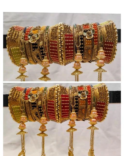 Checkout this latest Bracelet & Bangles
Product Name: * Feminine Colorful Bracelet & Bangles*
Base Metal: Lac
Plating: No Plating
Stone Type: Artificial Stones
Sizing: Non-Adjustable
Type: Chooda
Multipack: More Than 10
Sizes:2.4, 2.6, 2.8
Country of Origin: India
Easy Returns Available In Case Of Any Issue


SKU: Bridal bangles3
Supplier Name: K MUSKAN

Code: 917-56310732-9901

Catalog Name: Feminine Colorful Bracelet & Bangles
CatalogID_14487568
M05-C11-SC1094