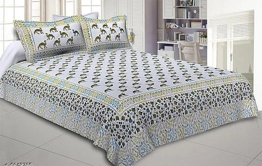 Checkout this latest Bedsheets_500-1000
Product Name: *Classic Versatile Cotton 90x83 Double Bedsheet*
Fabric: Cotton
No. Of Pillow Covers: 2
Thread Count: 140
Multipack: Pack Of 1
Sizes:
Queen (Length Size: 100 in Width Size: 90 in Pillow Length Size: 27 in Pillow Width Size: 17 in) 
Country of Origin: India
Easy Returns Available In Case Of Any Issue


SKU: 9
Supplier Name: TULSI Designers

Code: 424-5648765-2301

Catalog Name: Classic Versatile Cotton 90x83 Double Bedsheets Vol 1
CatalogID_846322
M08-C24-SC1101