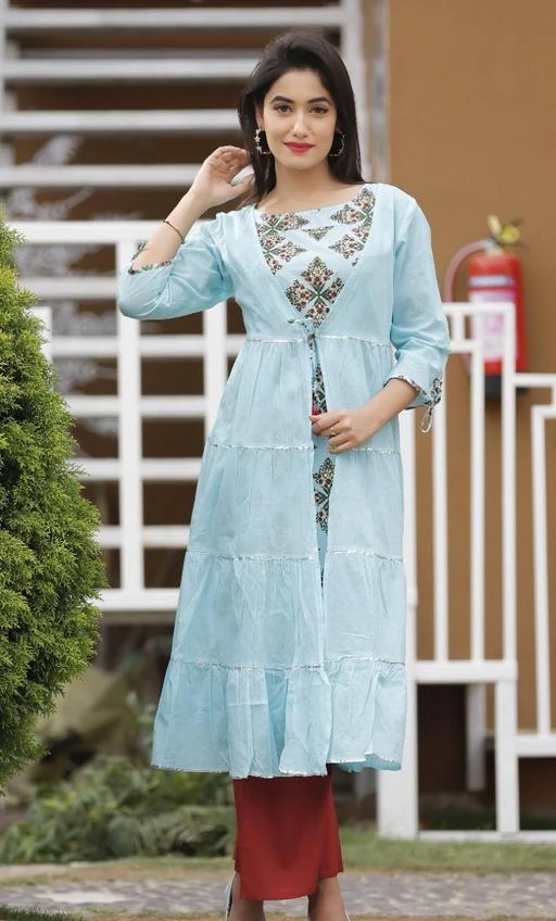 Shrug for long on sale kurti