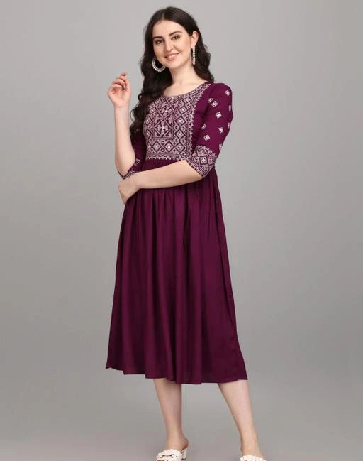 Checkout this latest Kurtis
Product Name: *Jolly Wine Kurti*
Fabric: Rayon
Sleeve Length: Three-Quarter Sleeves
Pattern: Embroidered
Combo of: Single
Sizes:
S (Bust Size: 36 in) 
M (Bust Size: 38 in) 
L (Bust Size: 40 in) 
XL (Bust Size: 42 in) 
XXL (Bust Size: 44 in) 
Here is the ambroiaded kurta by Aaliya Fashion. Stylish Look Can Be Effortlessly Achieved By Wearing This kurta .Double your fashion flair as you wear this Beautiful Kurta .It is a Rayon fabric kurta which makes it an apt choice for all season.it assures a soft and soothing touch against the skin.
Country of Origin: India
Easy Returns Available In Case Of Any Issue


SKU: Jolly Wine
Supplier Name: Aaliya fashion

Code: 564-56662360-999

Catalog Name: Abhisarika Fashionable Kurtis
CatalogID_14604813
M03-C03-SC1001