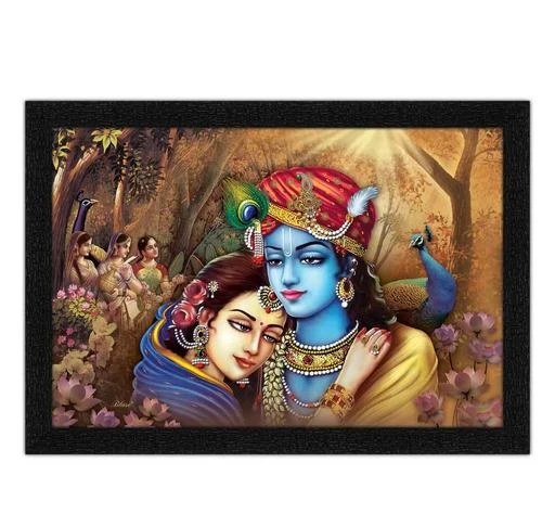 Buy Checkout This Latest Paintings Posters Product Name The Idiol Couple Radha Krishna Painting With Synthetic Frame For Rs426 Cod And Easy Return Available
