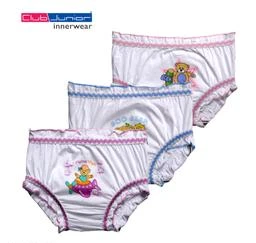 Club Junior Kids Bloomer Pure Cotton Printed Multi-Coloured Bloomer Panties  for Girls (Pack of 3)