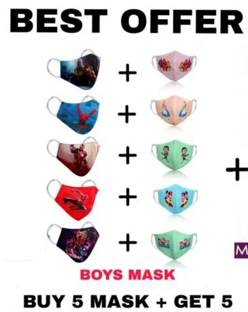 Checkout this latest PPE Masks
Product Name: *VE-VERTIGA (PACK OF 10) MULTI COLOR 3D DIGITAL PRINTED COTTON KIDS MASK, 3 TO 8-9 YEAR GIRLS, BOYS COTTON MASK, SAFETY AND POLLUTION MASK*
Product Name: VE-VERTIGA (PACK OF 10) MULTI COLOR 3D DIGITAL PRINTED COTTON KIDS MASK, 3 TO 8-9 YEAR GIRLS, BOYS COTTON MASK, SAFETY AND POLLUTION MASK
Brand Name: 3M
Brand: 3M
Multipack: 10
Size: Free Size
Gender: Kids
Type: Cloth/Designer
Country of Origin: India
Easy Returns Available In Case Of Any Issue


Catalog Rating: ★4.1 (95)

Catalog Name:  New Collections Of PPE Masks
CatalogID_14753146
C89-SC1758
Code: 422-57149736-992