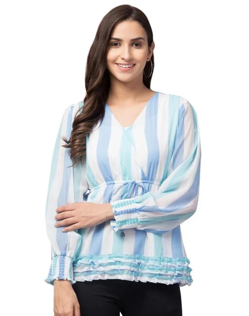 Checkout this latest Tops & Tunics
Product Name: *AGS FASHION'S V-NECK WITH FULL SLEEVE TOP FOR WOMEN*
Fabric: Georgette
Sleeve Length: Long Sleeves
Pattern: Striped
Multipack: 1
Sizes:
Free Size
Country of Origin: India
Easy Returns Available In Case Of Any Issue


Catalog Rating: ★3.9 (7)

Catalog Name: Pretty Fashionable Women Tops & Tunics
CatalogID_14793638
C79-SC1020
Code: 243-57276094-9931