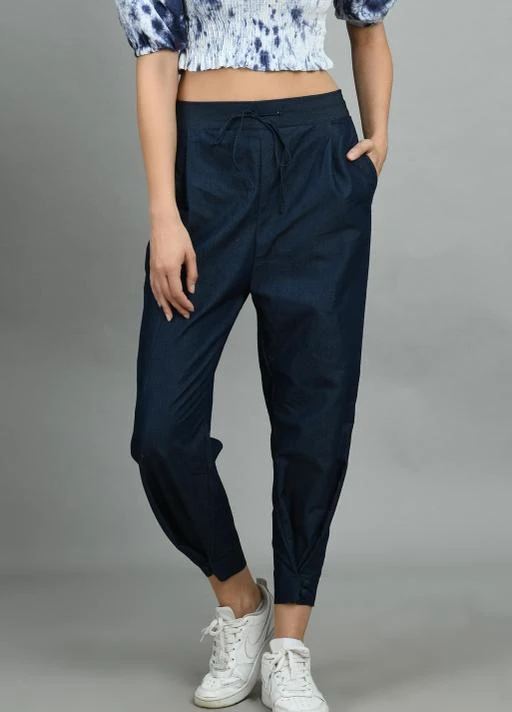 Checkout this latest Trousers & Pants
Product Name: *BLUE SOLID DENIM JOGGER*
Fabric: Cotton
Pattern: Solid
Multipack: 1
Sizes: 
28 (Waist Size: 28 in, Length Size: 36 in) 
30 (Waist Size: 30 in, Length Size: 36 in) 
32 (Waist Size: 32 in, Length Size: 36 in) 
34 (Waist Size: 34 in, Length Size: 36 in) 
36 (Waist Size: 36 in, Length Size: 36 in) 
Country of Origin: India
Easy Returns Available In Case Of Any Issue


Catalog Rating: ★3.8 (102)

Catalog Name: Fancy Partywear Women Women Trousers 
CatalogID_14802270
C79-SC1034
Code: 383-57303069-999