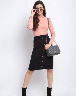 KLART Skirt with attached shorts | Skirt for Women | Pleated Skirt | Tennis  Skirt | Mini Skirt | Girls Skirts | Midi Skirt | Short Skirt | Skort (Pink