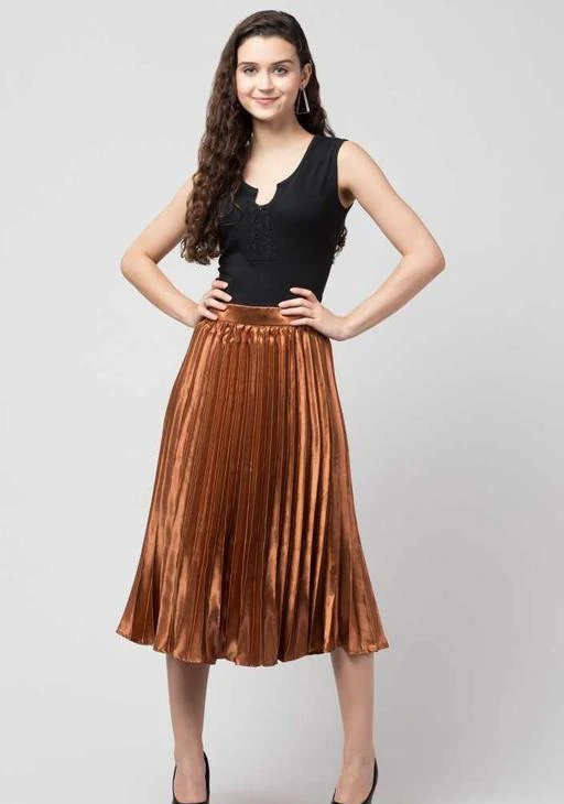 Checkout this latest Skirts
Product Name: *Women Solid Pleated  Skirt*
Fabric: Satin
Pattern: Solid
Net Quantity (N): 1
This Pleated Midi Skirt is most trending skirt for all season. We used Satin fabric (Best Quality) for This Skirt. This Skirt has awesome looks , design , pattern and fabric as you can see image. This skirt helps you to boost your Lifestyle. Very Satisfied Skirt Ever! Guaranteed !! We selling Best Quality Products at affordable price.
Sizes: 
26 (Waist Size: 26 in, Length Size: 28 in, Hip Size: 36 in) 
28 (Waist Size: 28 in, Length Size: 28 in, Hip Size: 38 in) 
30 (Waist Size: 30 in, Length Size: 28 in, Hip Size: 40 in) 
32 (Waist Size: 32 in, Length Size: 29 in, Hip Size: 42 in) 
34 (Waist Size: 34 in, Length Size: 29 in, Hip Size: 44 in) 
Country of Origin: India
Easy Returns Available In Case Of Any Issue


SKU: GR-SK-30-0Copper
Supplier Name: Glowrist Apparels

Code: 644-57515402-9942

Catalog Name: Fancy Fashionista Women Western Skirts
CatalogID_14870848
M04-C08-SC1040