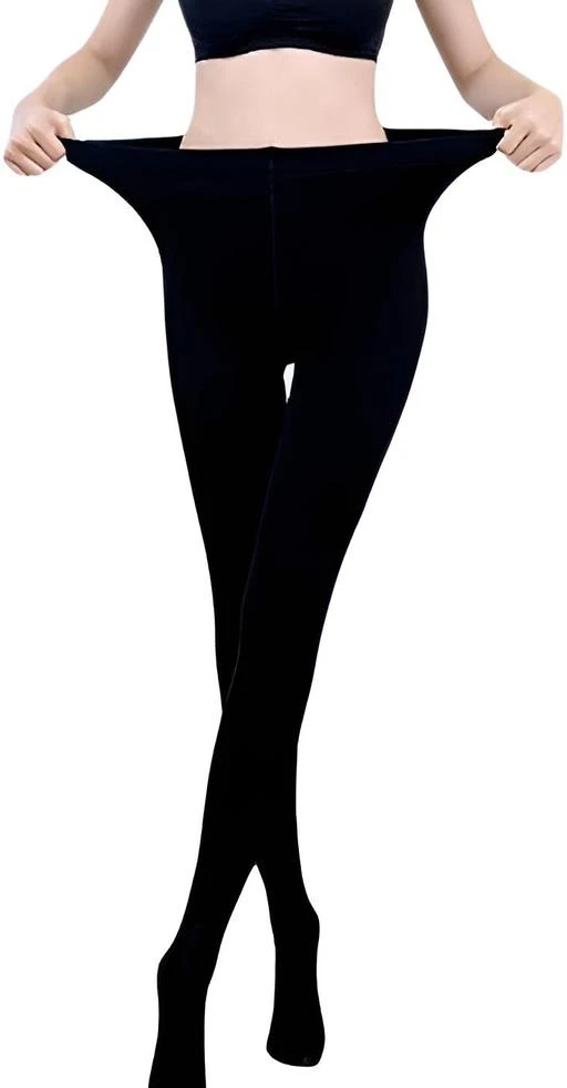  Winter Thermal Warm Fleece Lined Leggings For Womensblack /  Casual