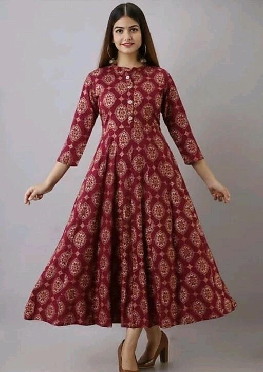 Checkout this latest Kurtis
Product Name: *Aagyeyi Graceful Kurtis*
Fabric: Rayon
Sleeve Length: Three-Quarter Sleeves
Pattern: Printed
Combo of: Single
Sizes:
L (Bust Size: 40 in) 
Country of Origin: india
Easy Returns Available In Case Of Any Issue


SKU: maroon white gown
Supplier Name: HARSHIT UNIQUE FASHION

Code: 693-57569851-9912

Catalog Name: Aagyeyi Graceful Kurtis
CatalogID_14888423
M03-C03-SC1001